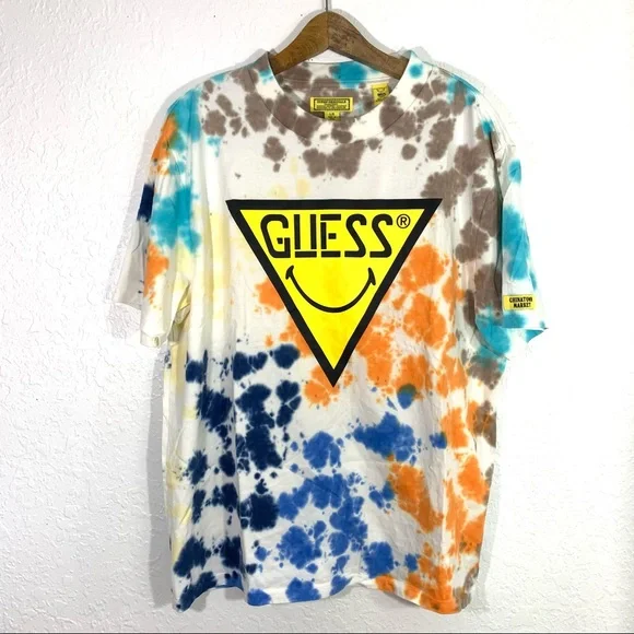 Guess x Chinatown Market Smiley Tye Dye Shirt